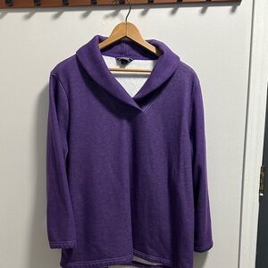 Lands' End Purple Women's Sweatshirt